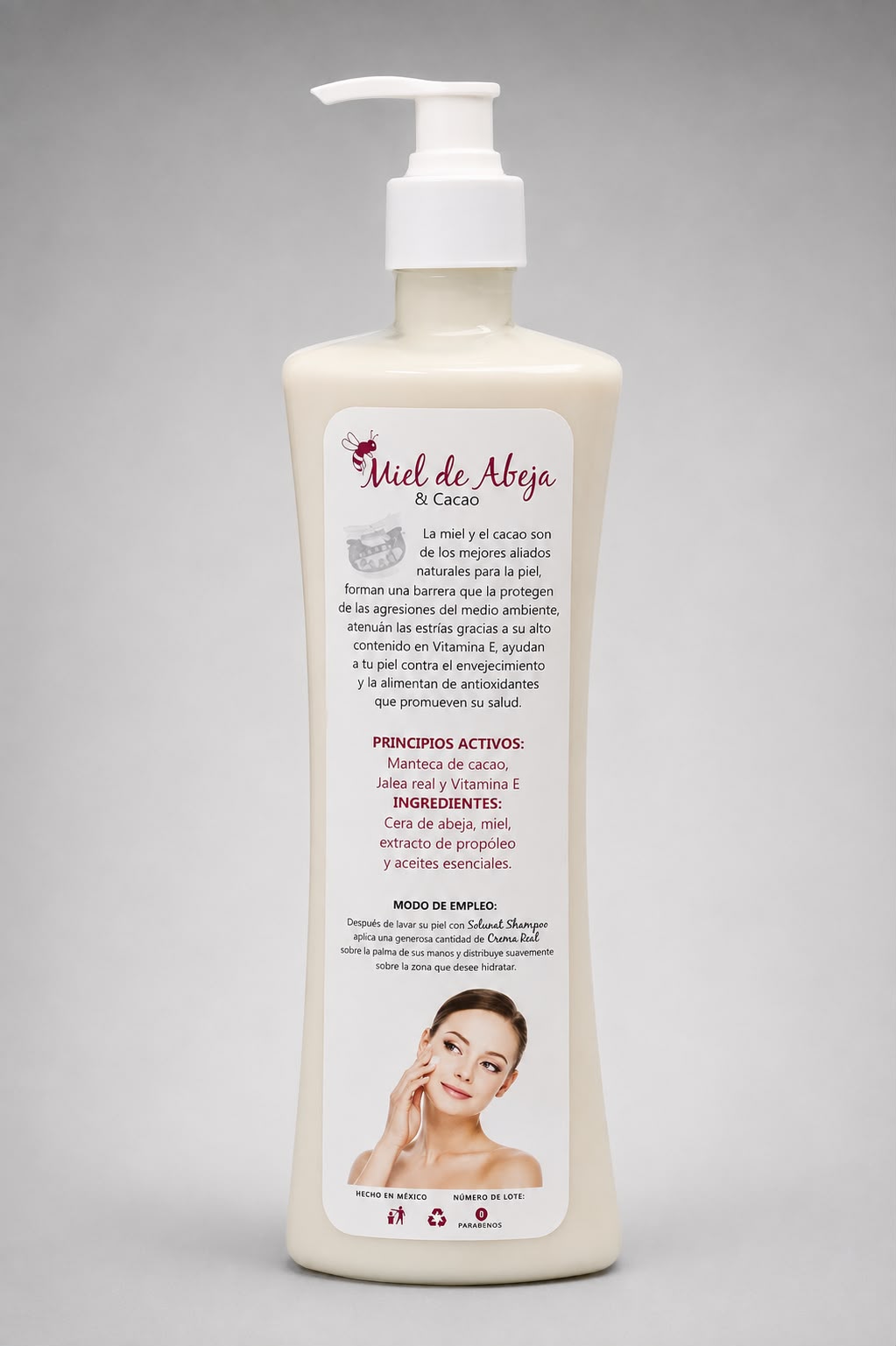 Queen Coffe Crema Real Miel Cacao 500ml - Imagen 2